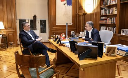 Συνάντηση Μητσοτάκη με Τζιτζικώστα – Συζήτησαν για τα έργα στην Κεντρική Μακεδονία (ΦΩΤΟ)