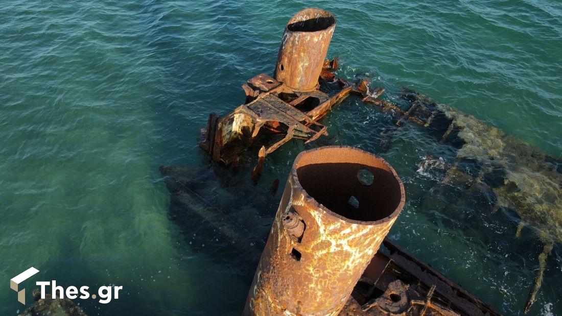 Ναυάγιο Επανομής Επανομή Θεσσαλονίκη θάλασσα κουφάρι