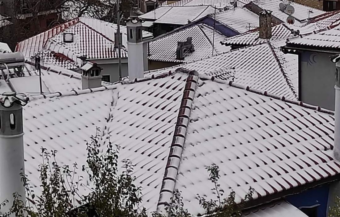 ορεινή Χαλκιδική χιόνι