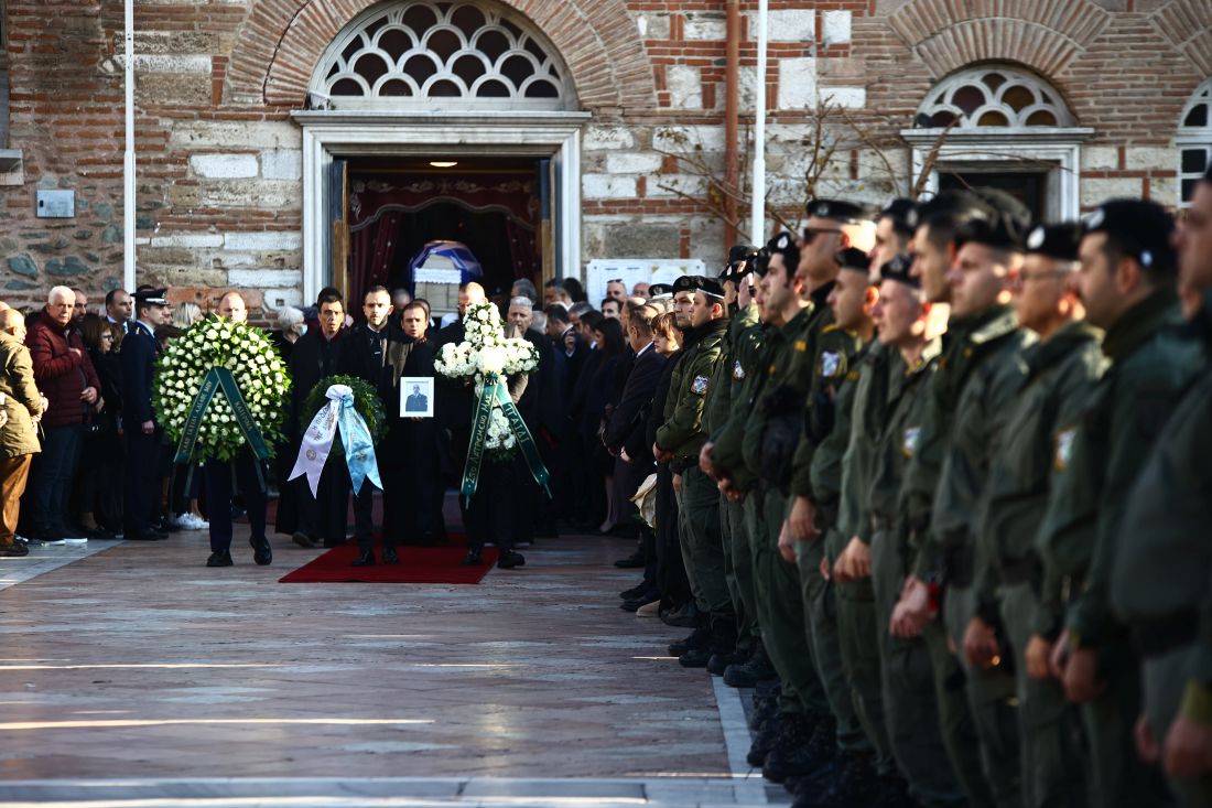 Θεσσαλονίκη κηδεία αστυνομικού Γιώργου Λυγγερίδη