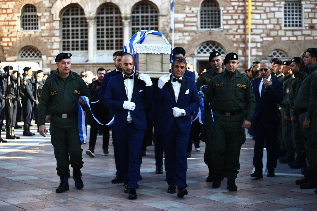 Θεσσαλονίκη κηδεία αστυνομικού Γιώργου Λυγγερίδη
