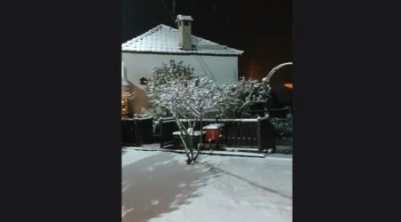Στα “λευκά” ξανά ορεινές περιοχές της Φλώρινας (ΒΙΝΤΕΟ)