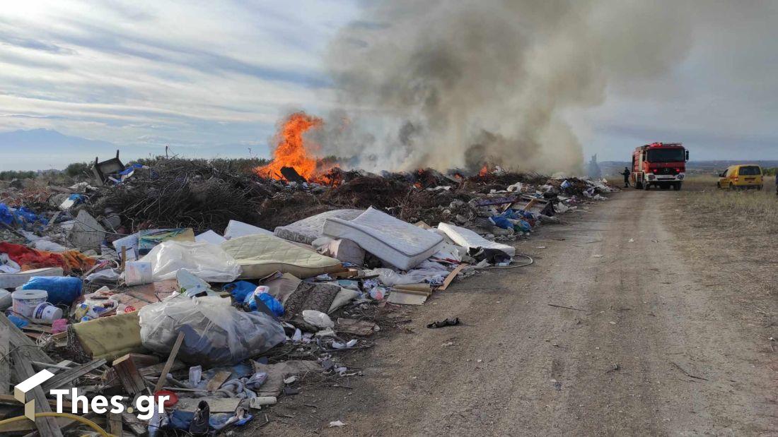 φωτιά Καλλικράτεια σκουπιδότοπος