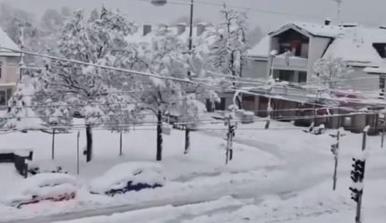 Γερμανία Μόναχο χιόνι