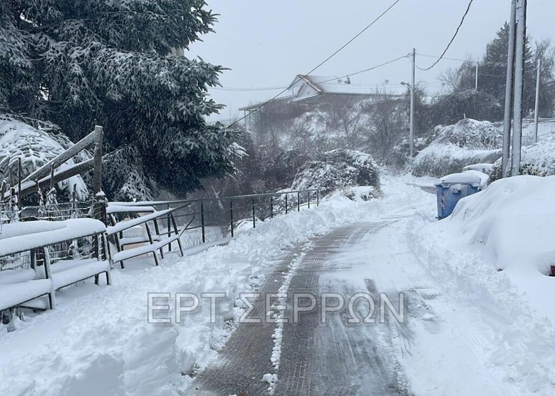 Σέρρες χιόνια