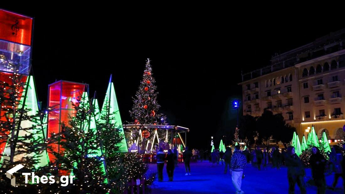 Χριστούγεννα στη Θεσσαλονίκη Πλατεία Αριστοτέλους Christmas Thessaloniki Plateia Aristotelous