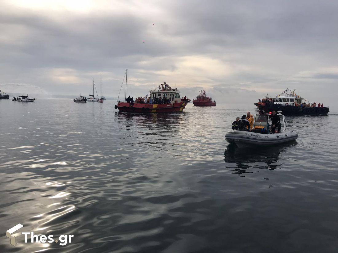 Θεσσαλονίκη Θεοφάνεια Θεοφάνια παραλία κόσμος