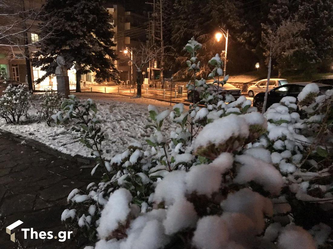 Χαλκιδική Πολύγυρος χιόνια