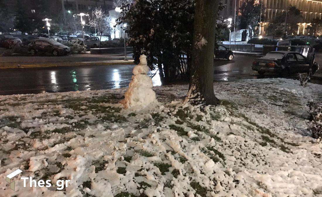 Χαλκιδική Πολύγυρος χιόνια