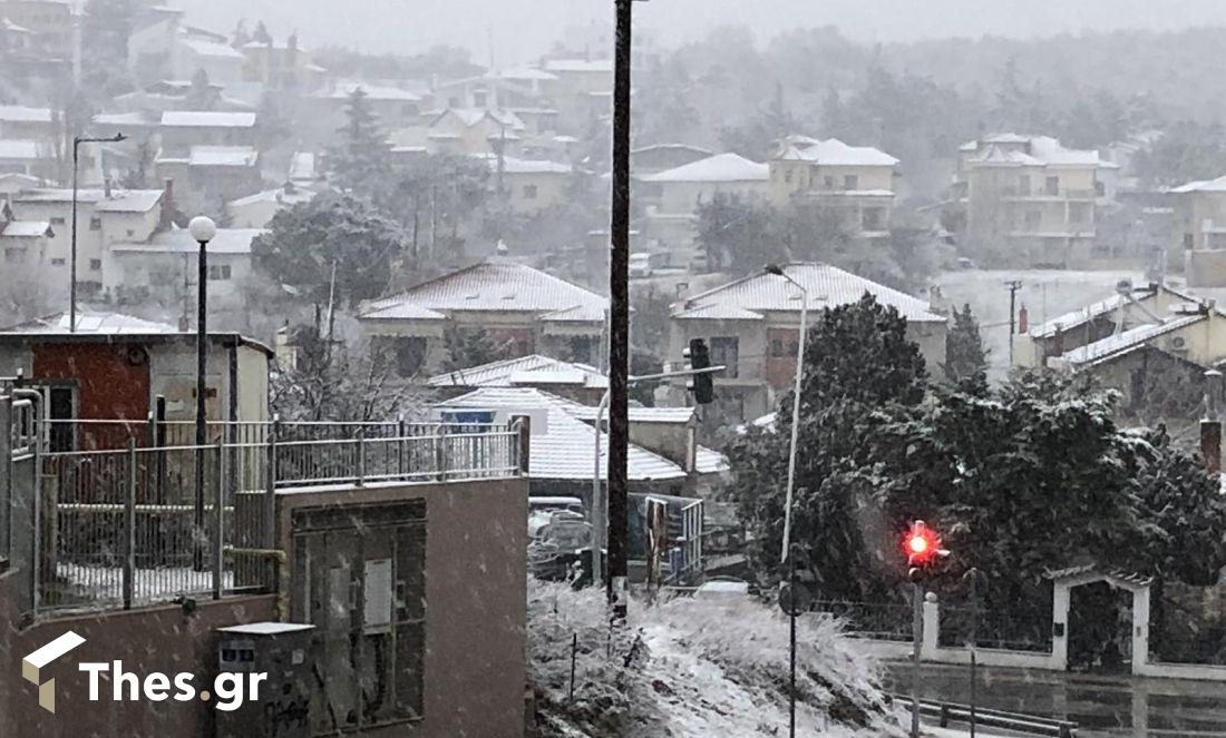 καιρός Θεσσαλονίκη χιόνια