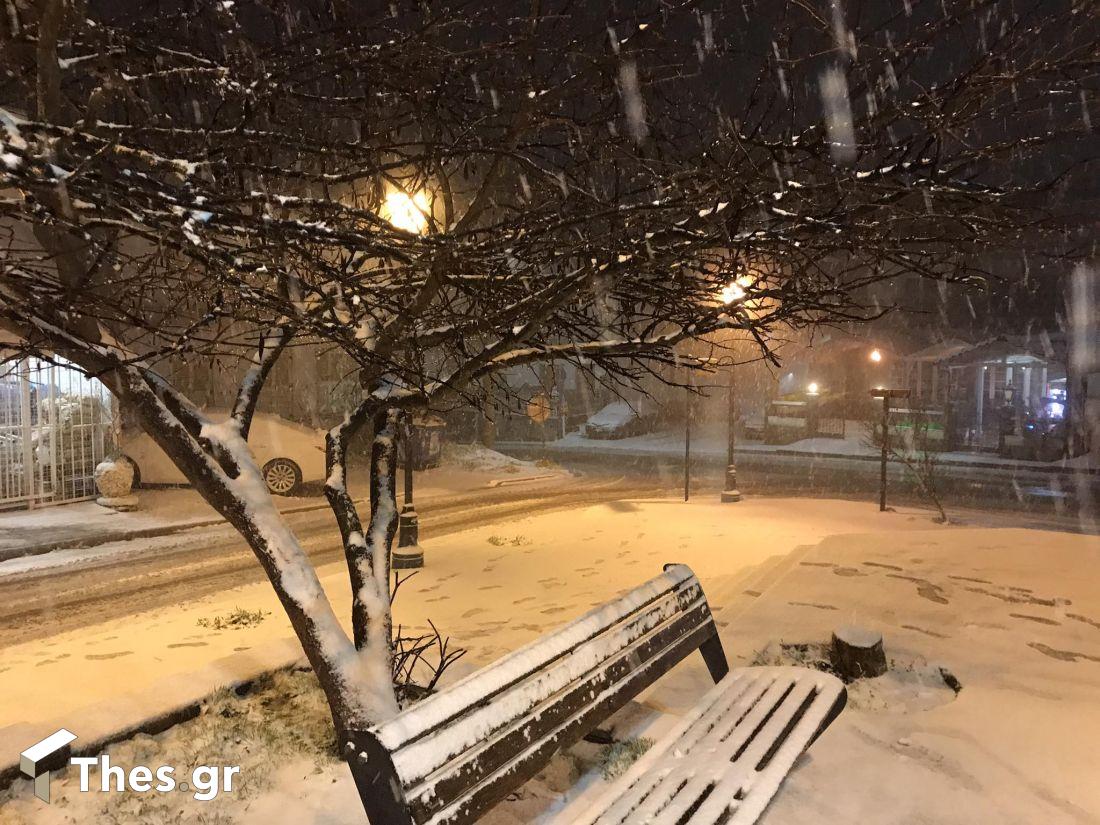 χιόνι Φίλυρο Θεσσαλονίκη καιρός Χριστούγεννα