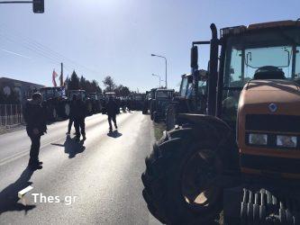 αγρότες πορεία κόμβος Επανομής Θεσσαλονίκη