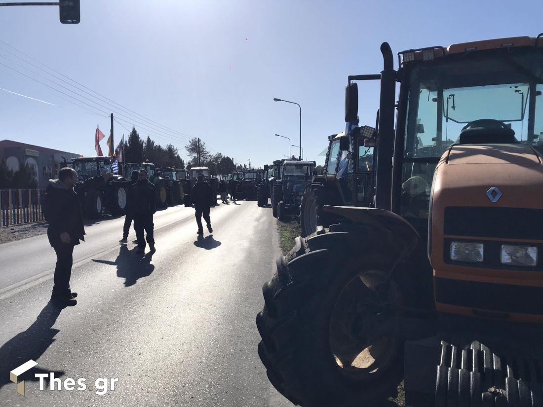 αγρότες πορεία κόμβος Επανομής Θεσσαλονίκη