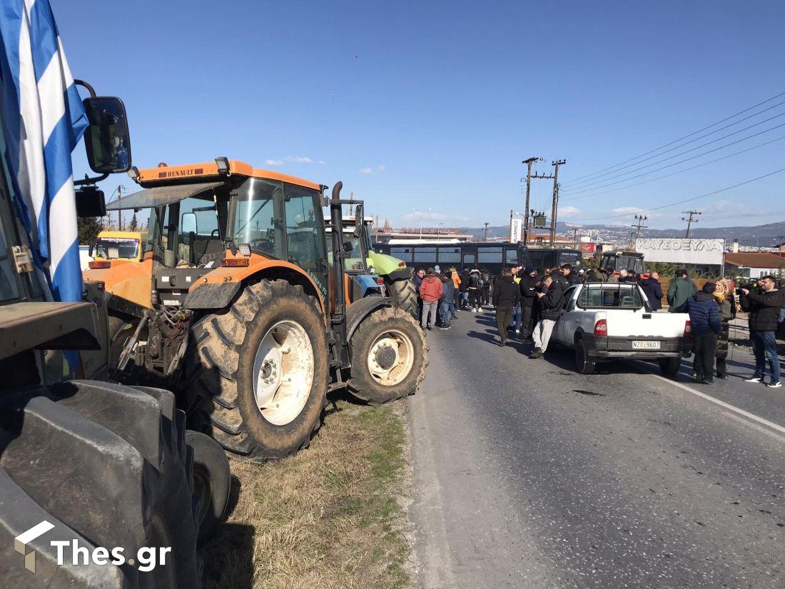 αγρότες πορεία κόμβος Επανομής Θεσσαλονίκη