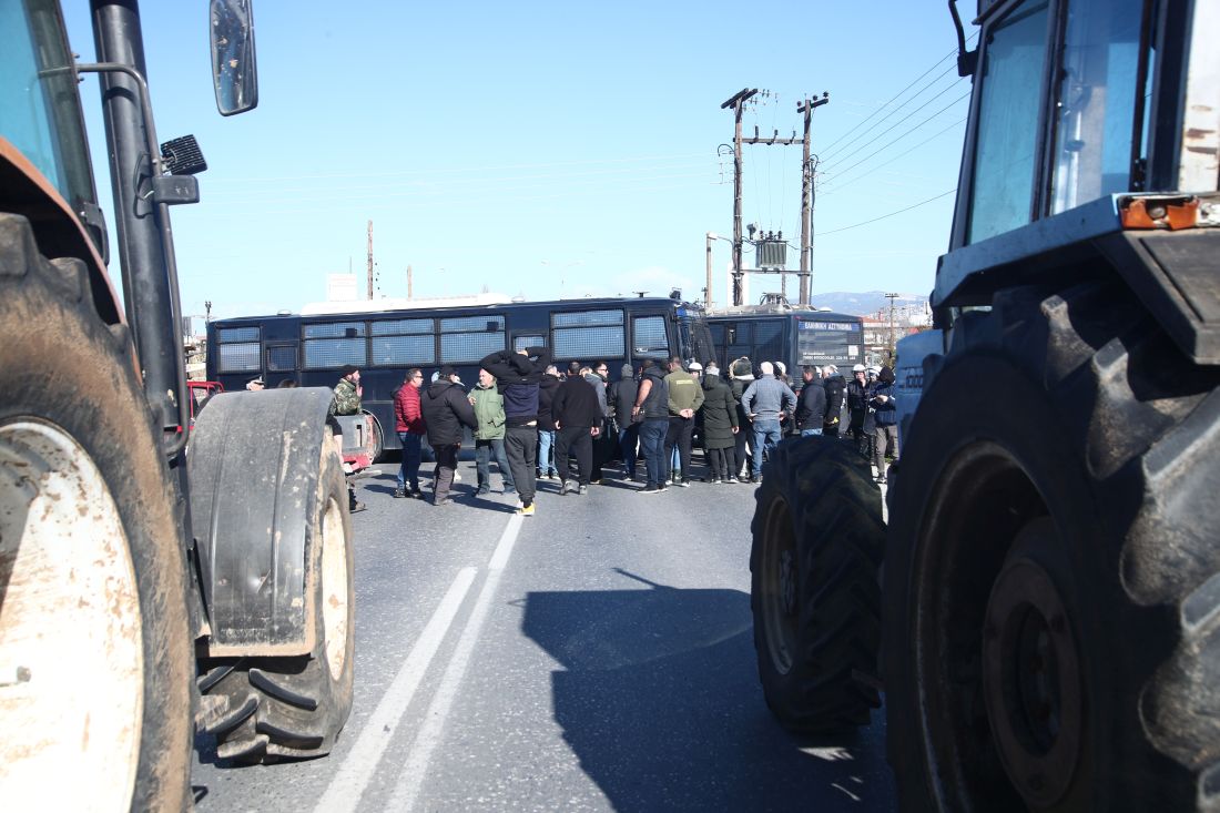 αγρότες πορεία κόμβος Επανομής