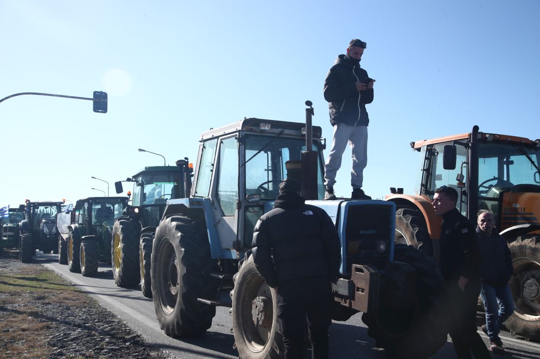 αγρότες πορεία κόμβος Επανομής