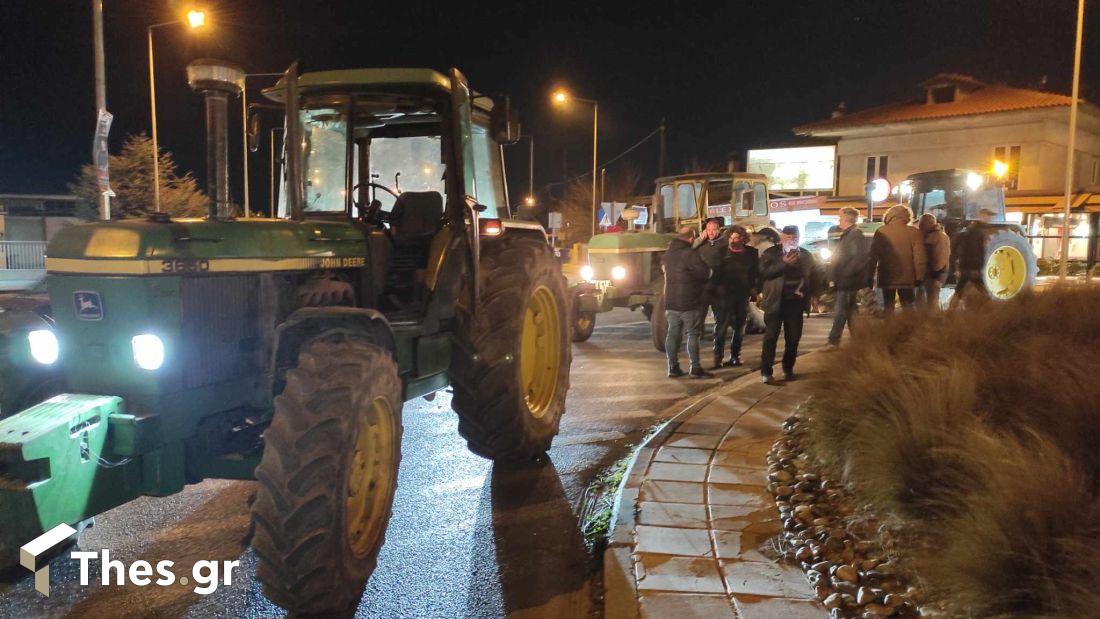 αγρότες κόμβος Πολυγύρου Θέρμη