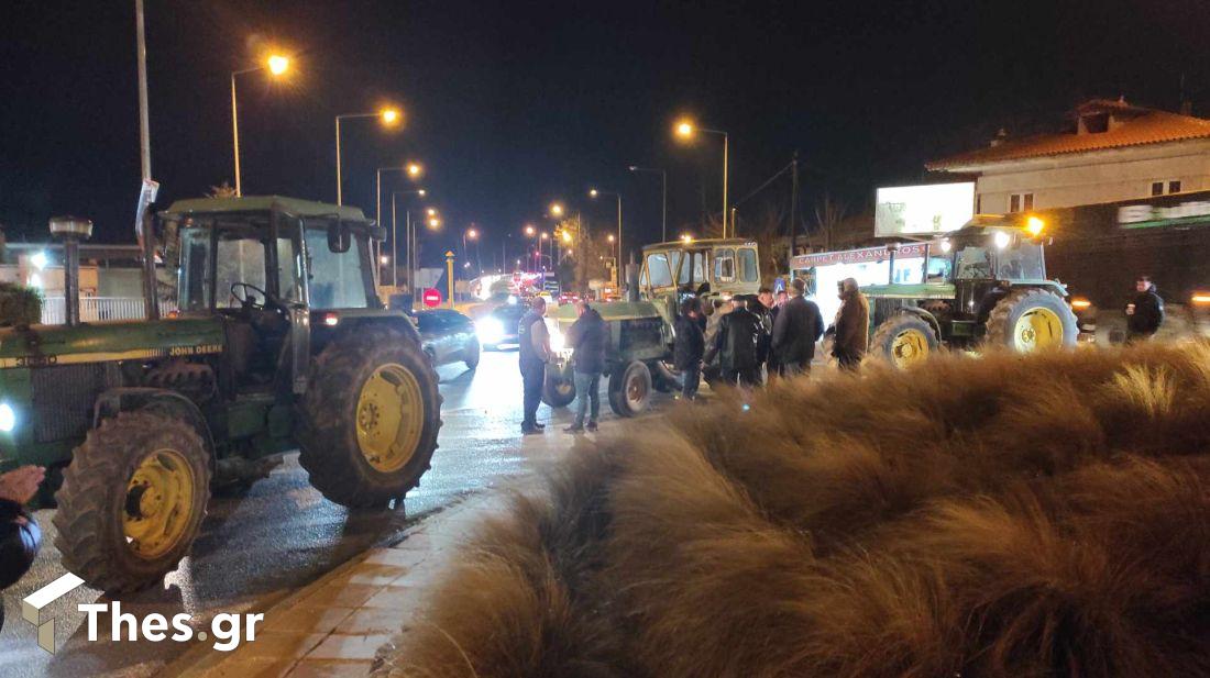 αγρότες κόμβος Πολυγύρου Θέρμη