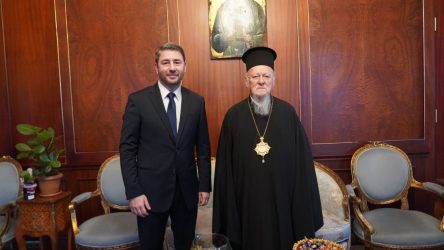 Ο Νίκος Ανδρουλάκης συναντήθηκε με τον Οικουμενικό Πατριάρχη Βαρθολομαίο στο Φανάρι (ΦΩΤΟ)