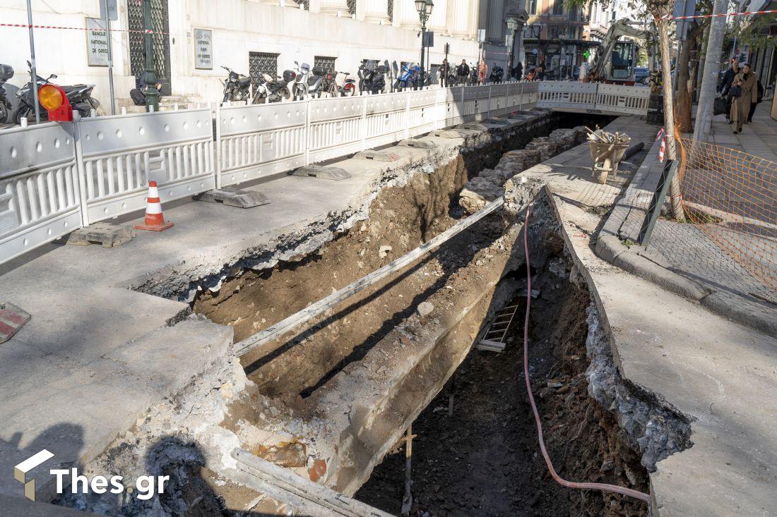 Ιωνος Δραγούμη έργα ΕΥΑΘ σωλήνες ύδρευσης Θεσσαλονίκη κέντρο