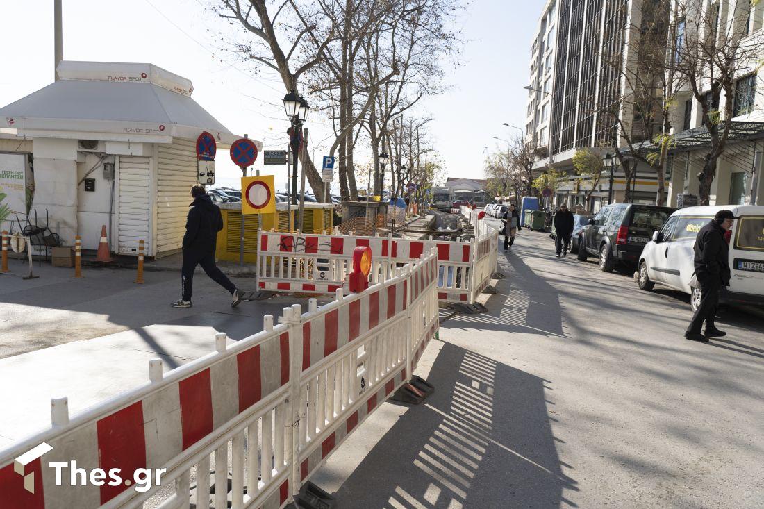 Ιωνος Δραγούμη έργα ΕΥΑΘ σωλήνες ύδρευσης Θεσσαλονίκη κέντρο