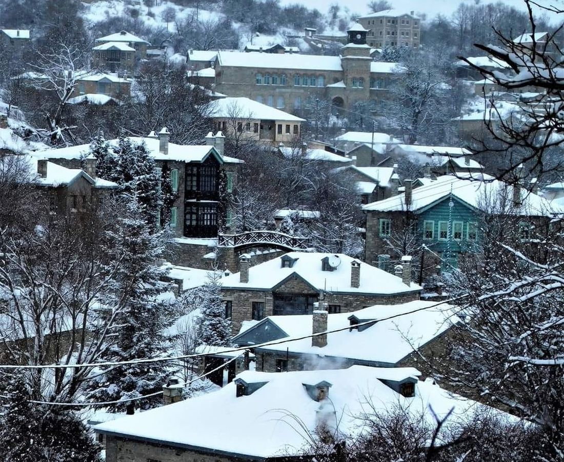 Νυμφαίο Φλώρινα χιόνια Μακεδονία χιόνι