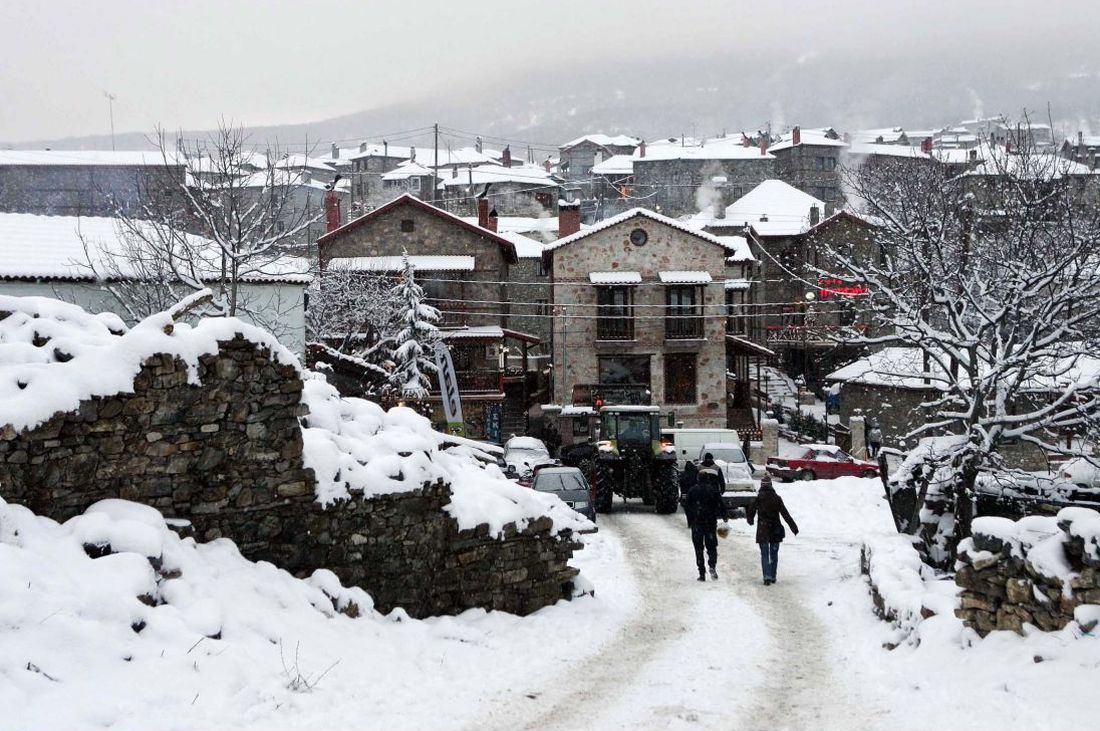 Παλαιός Αγιος Αθανάσιος Καϊμακτσαλάν χιόνι χιόνια Μακεδονία