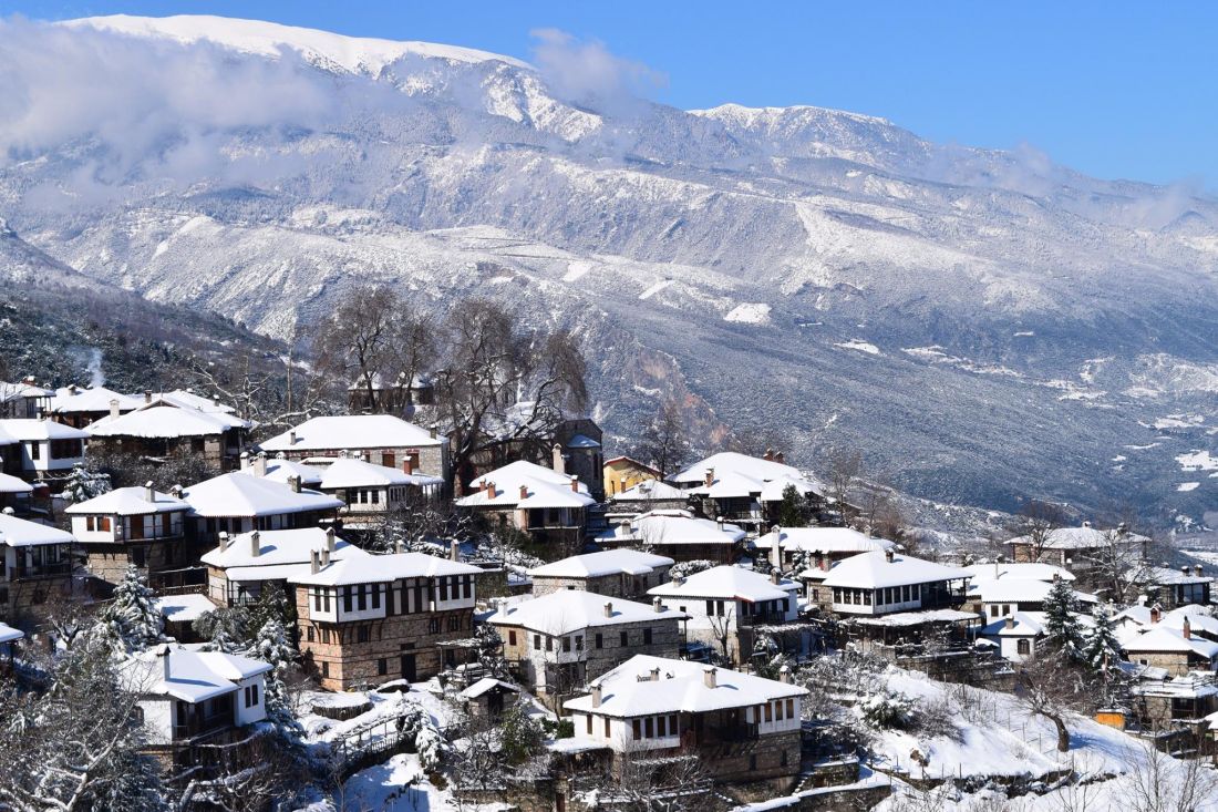 Παλαιός Παντελεήμονας Πιερία Μακεδονία χιόνι χιόνια