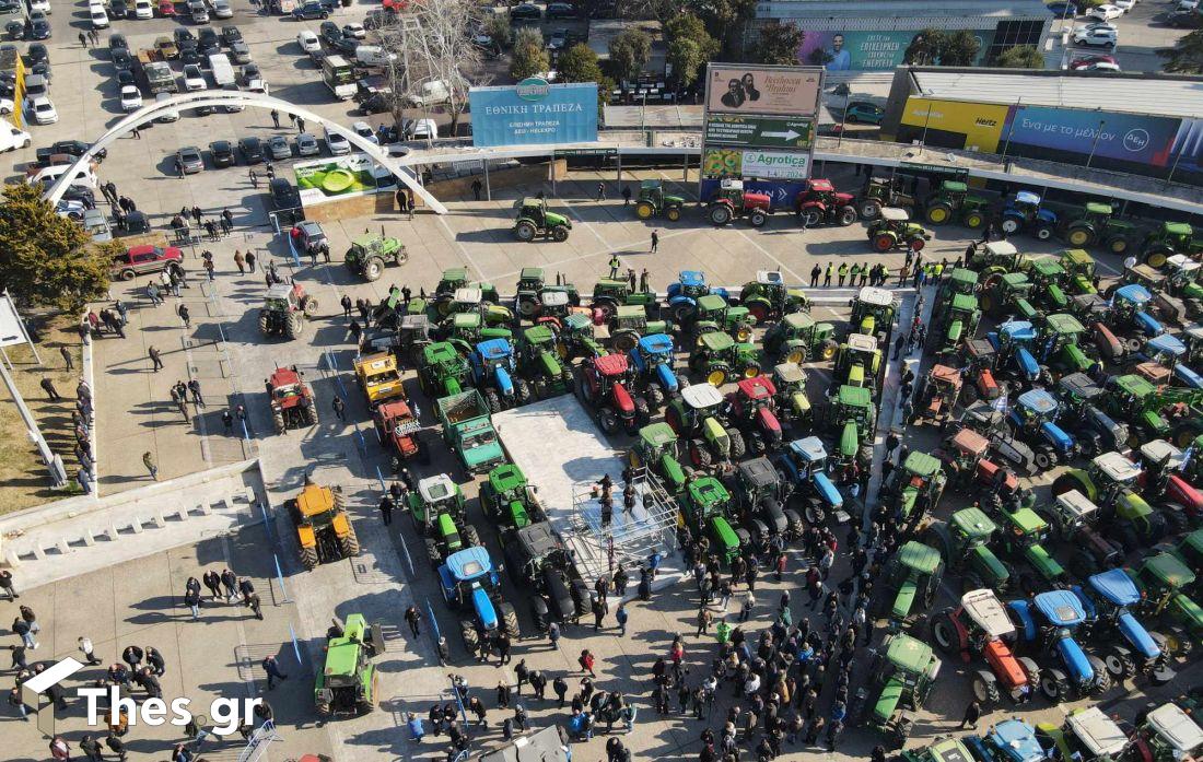 Θεσσαλονίκη αγρότες τρακτέρ Agrotica