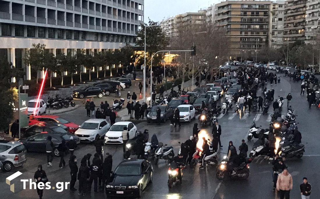 ΠΑΟΚ φίλαθλοι Μακεδονίας Παλλάς ΑΕΚ μοτοπορεία