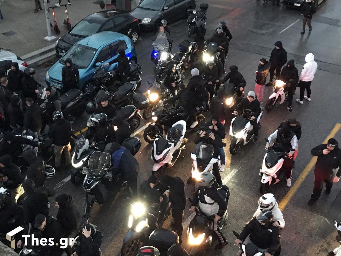 ΠΑΟΚ φίλαθλοι Μακεδονίας Παλλάς ΑΕΚ μοτοπορεία