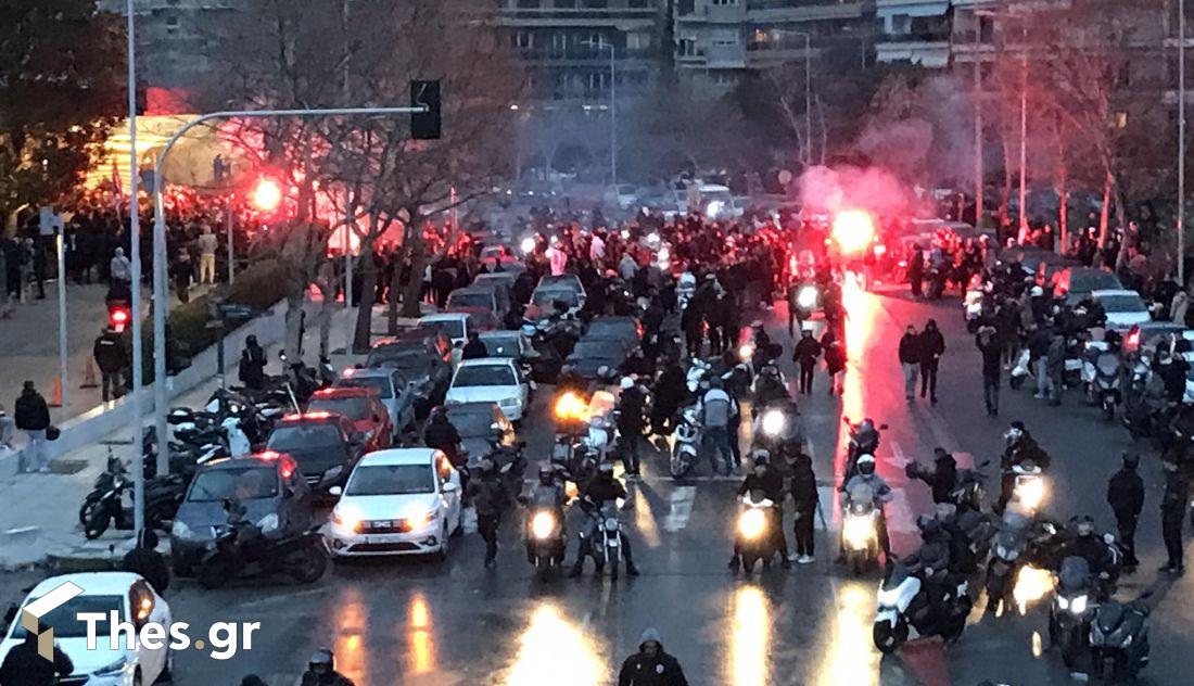 ΠΑΟΚ φίλαθλοι Μακεδονίας Παλλάς ΑΕΚ μοτοπορεία