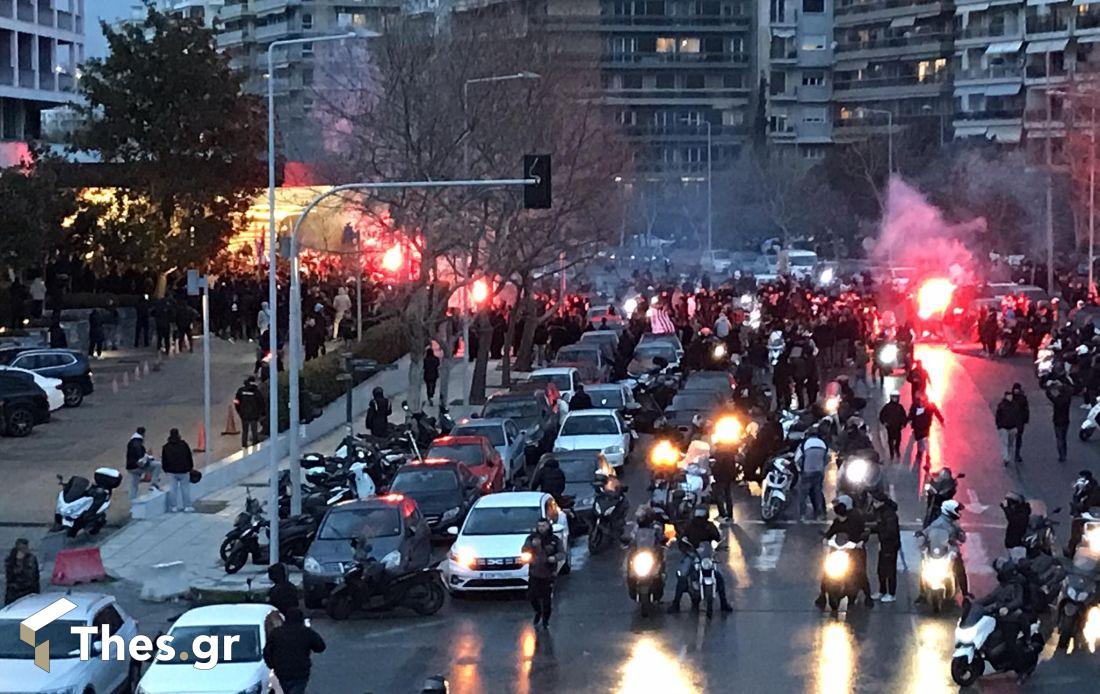 ΠΑΟΚ φίλαθλοι Μακεδονίας Παλλάς ΑΕΚ μοτοπορεία