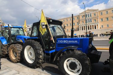 αγρότες στο Σύνταγμα για το συλλαλητήριο