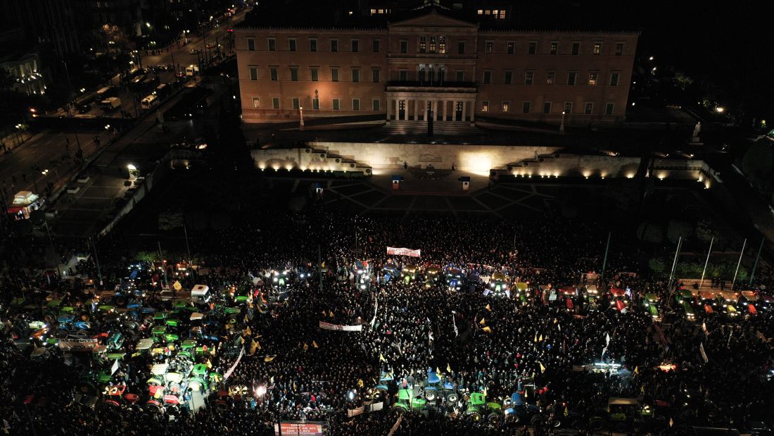 Αθήνα αγρότες τρακτέρ Σύνταγμα συλλαλητήριο