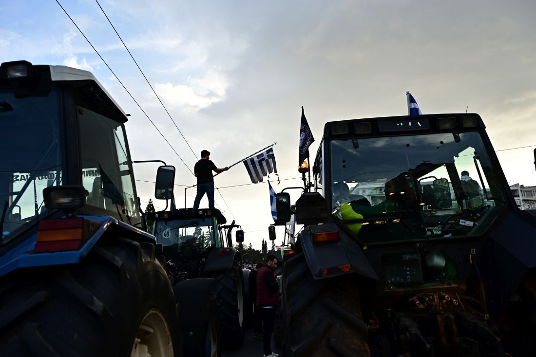 Αθήνα αγρότες τρακτέρ Σύνταγμα συλλαλητήριο