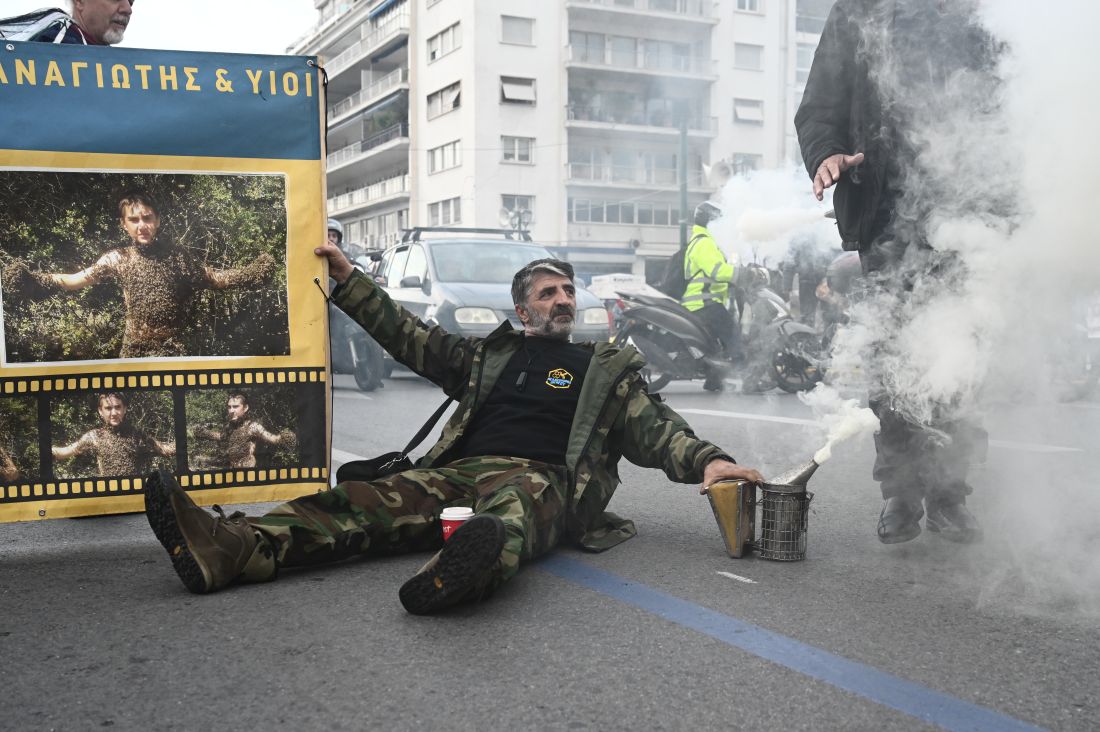 Σύνταγμα μελισσοκόμοι συλλαλητήριο 