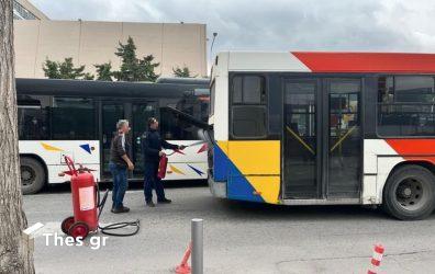 Θεσσαλονίκη: Πανικός σε λεωφορείο του ΟΑΣΘ που έβγαζε καπνούς (ΦΩΤΟ)