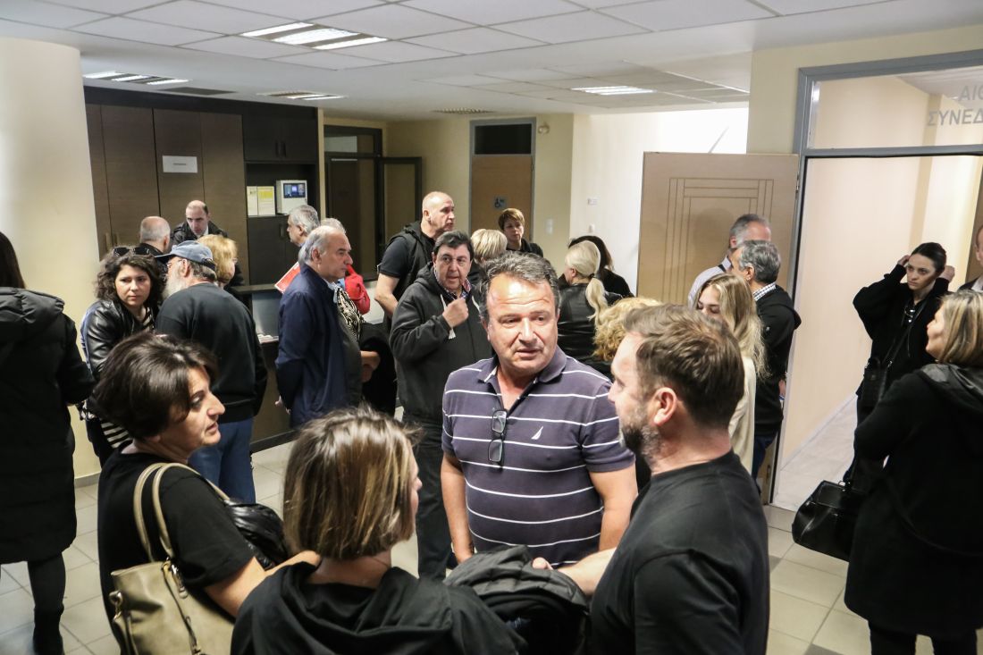 Συνάντηση στην Λάρισα, των οικογενειών των θυμάτων της σύγκρουσης των αμαξοστοιχιών στα Τέμπη όπου συζητήθηκαν οι εξελίξεις γύρω από την υπόθεση, Κυριακή 31 Μαρτίου 2024.