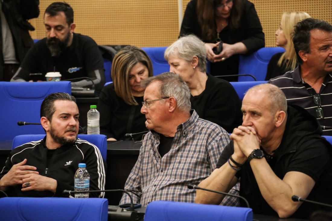 Συνάντηση στην Λάρισα, των οικογενειών των θυμάτων της σύγκρουσης των αμαξοστοιχιών στα Τέμπη όπου συζητήθηκαν οι εξελίξεις γύρω από την υπόθεση, Κυριακή 31 Μαρτίου 2024.