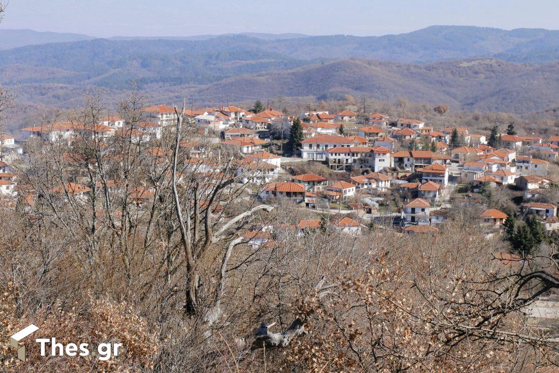 Βερτίσκος ορεινό χωριό Θεσσαλονίκη Δήμος Λαγκαδά πανοραμική