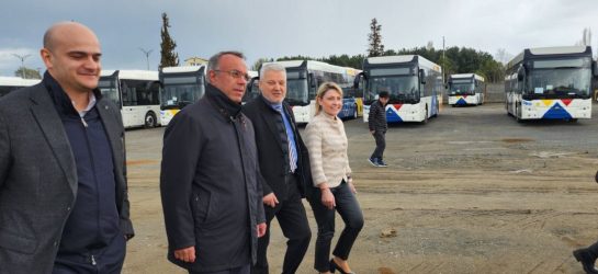 Επιθεώρηση των 110 καινούργιων ηλεκτρικών λεωφορείων του ΟΑΣΘ από την πολιτική ηγεσία του ΥΜΕ (ΒΙΝΤΕΟ & ΦΩΤΟ)