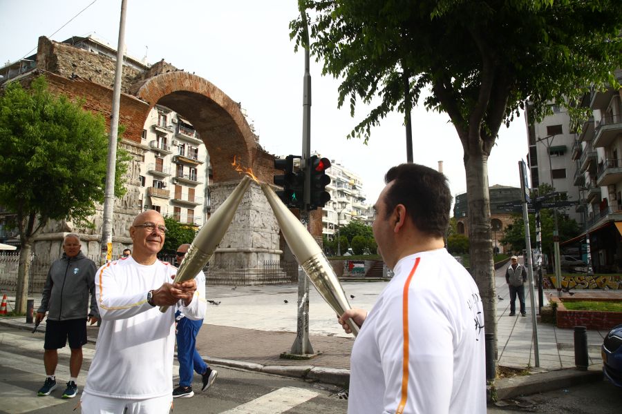 αναχώρηση Ολυμπιακής Φλόγας από Θεσσαλονίκη