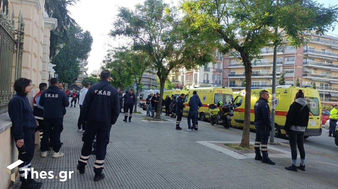 Θεσσαλονίκη ΕΚΑΒ διαμαρτυρία