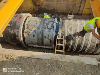 ΕΥΑΘ: Συνεχίζονται οι εργασίες επισκευής στον υδαταγωγό της Αραβησσού (ΦΩΤΟ)