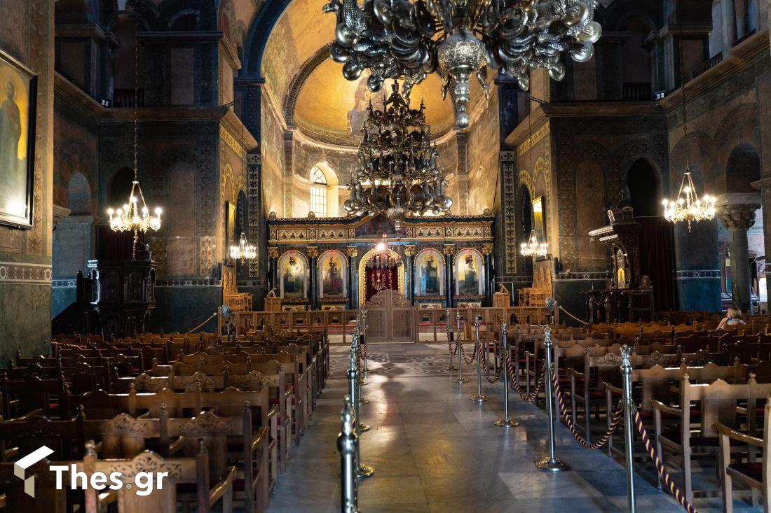 Ιερός Ναός της του Θεού Σοφίας Αγία Σοφία Θεσσαλονίκη εσωτερικό Πάσχα