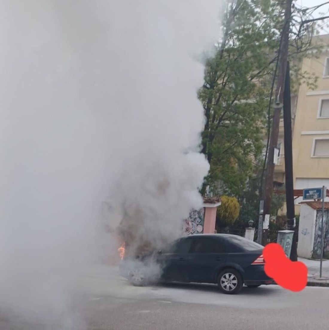 φωτιά αυτοκίνητο Θεσσαλονίκη 