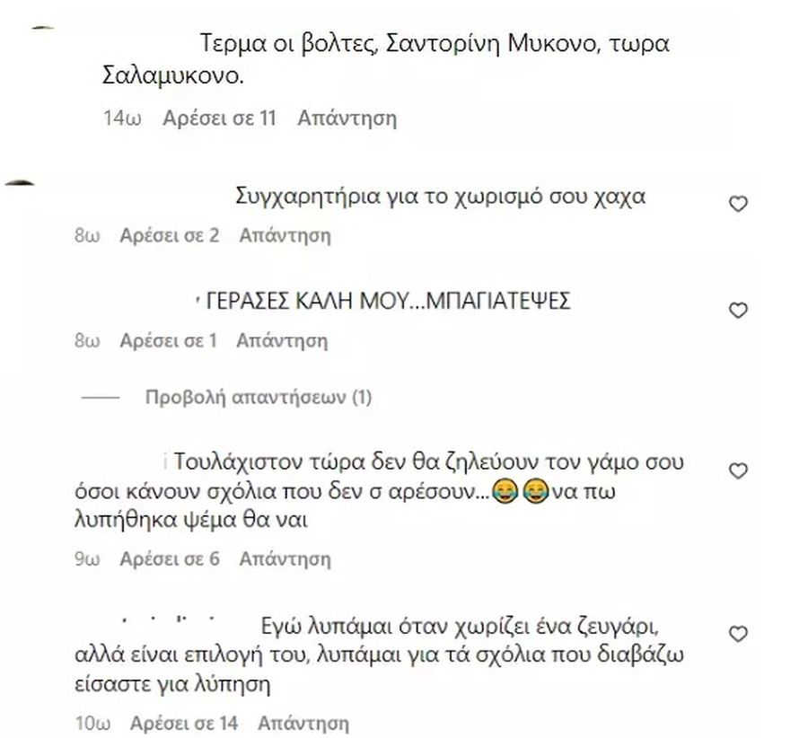 Οικονομάκου Μιχόπουλος χωρισμός 