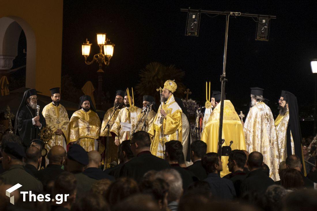 Συνάντηση 5 επιταφίων Πλατεία Αριστοτέλους Θεσσαλονίκη Μεγάλη Παρασκευή
