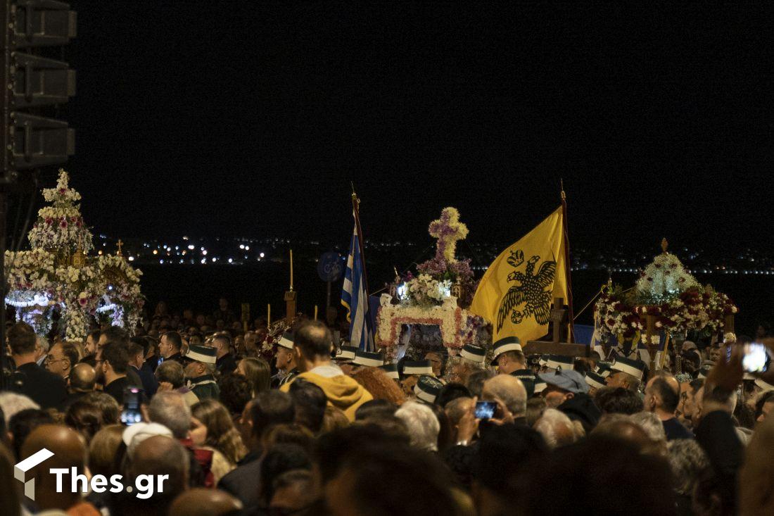 Συνάντηση 5 επιταφίων Πλατεία Αριστοτέλους Θεσσαλονίκη Μεγάλη Παρασκευή